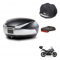 SHAD Baul trasero + accesorios herraje montaje SH48 TITANIUM PREMIUM KIT-243194