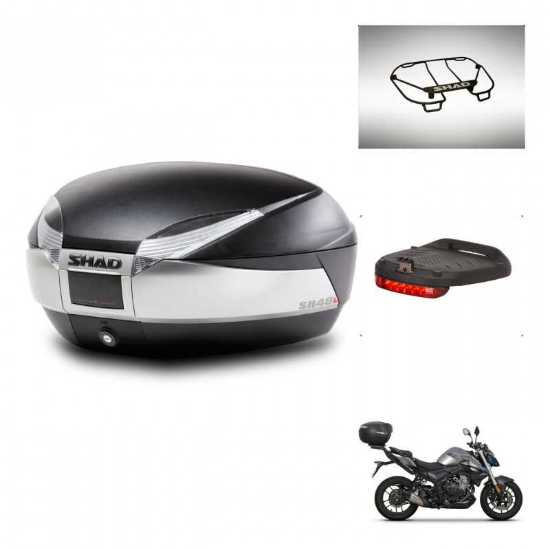 SHAD Rear trunk + accessories + mounting hardware SH48 TITANIUM PREMIUM KIT-243196