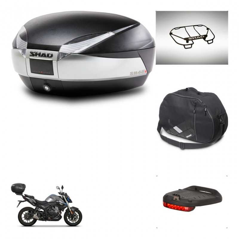 SHAD Baul trasero + accesorios herraje montaje SH48 TITANIUM PREMIUM KIT-243198