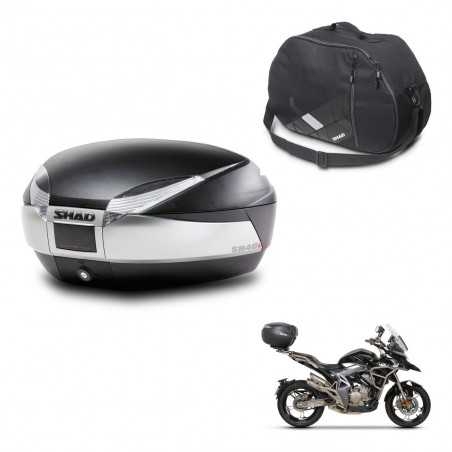 SHAD Rear trunk + internal bag + mounting hardware SH48 TITANIUM PREMIUM KIT-243209