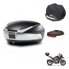 SHAD Rear trunk + accessories + mounting hardware SH48 TITANIUM PREMIUM KIT-243210