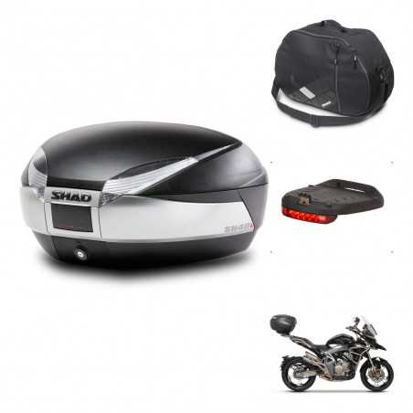 SHAD Baul trasero + accesorios herraje montaje SH48 TITANIUM PREMIUM KIT-243210