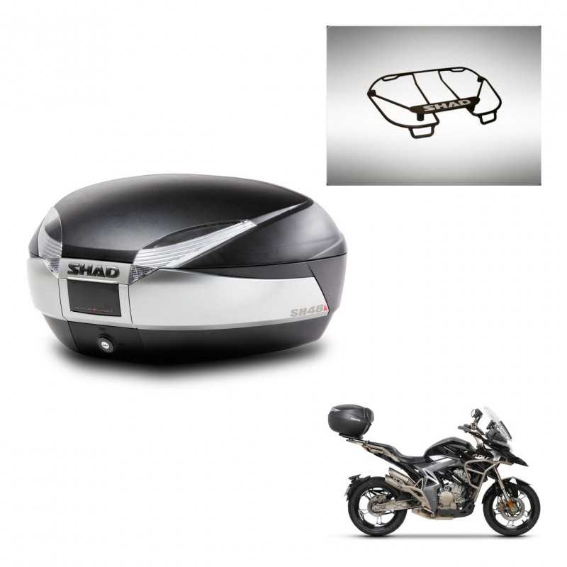 SHAD Rear trunk + upper rack rack + mounting hardware SH48 TITANIUM PREMIUM KIT-243211