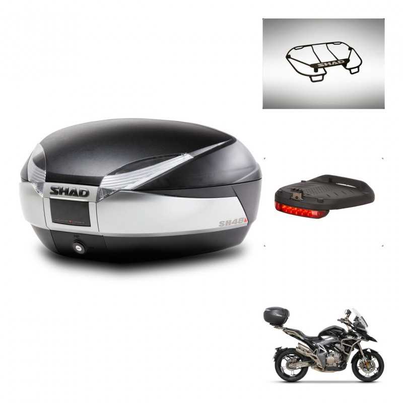 SHAD Rear trunk + accessories + mounting hardware SH48 TITANIUM PREMIUM KIT-243212