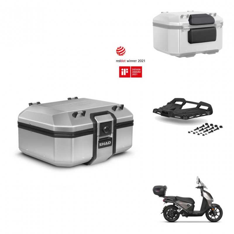 SHAD Rear trunk + passenger backrest + grill + mounting hardware TR37 TERRA KIT-244180