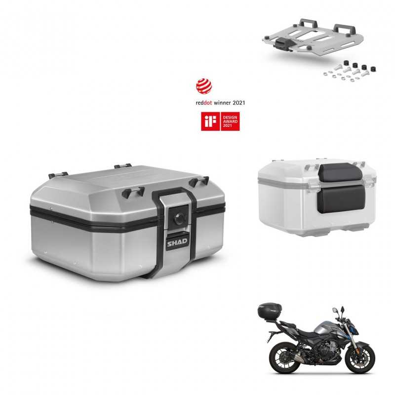SHAD Rear trunk + grill + passenger backrest + mounting hardware TR37 TERRA KIT-244184