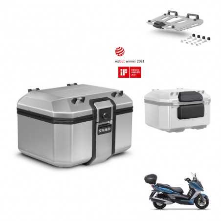 SHAD Baul trasero + parrilla respaldo de pasajero herraje montaje TR48 TERRA KIT-245051