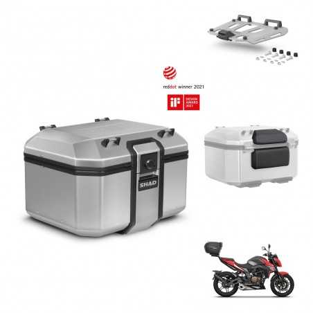 SHAD Baul trasero + parrilla respaldo de pasajero herraje montaje TR48 TERRA KIT-245099