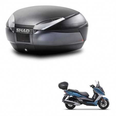SHAD Baul trasero + herraje montaje SH48 DARK GREY PREMIUM KIT-245367