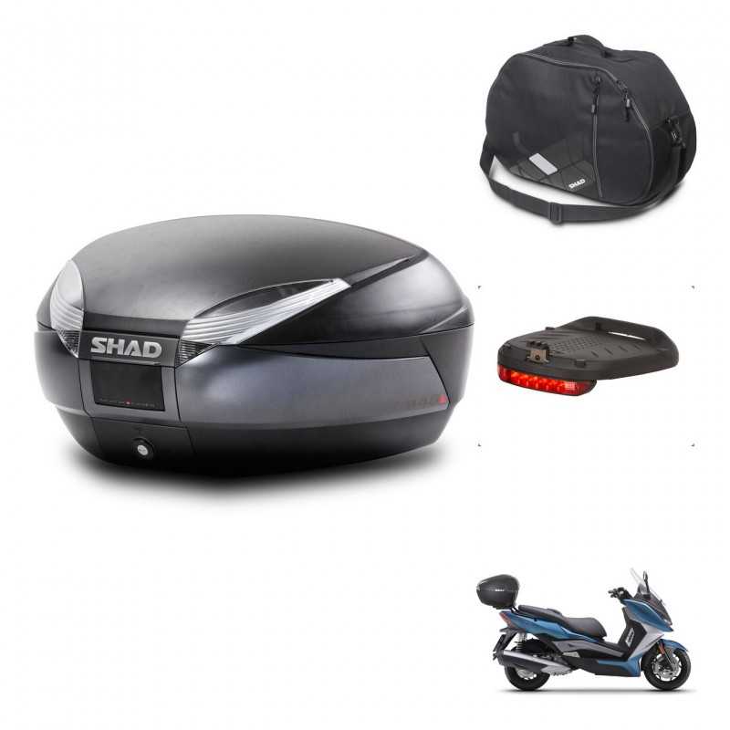 SHAD Rear trunk + accessories + mounting hardware SH48 DARK GREY PREMIUM KIT-245370