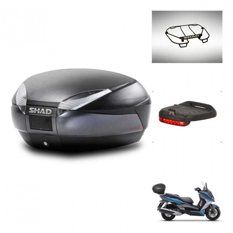 SHAD Baul trasero + accesorios herraje montaje SH48 DARK GREY PREMIUM KIT-245372