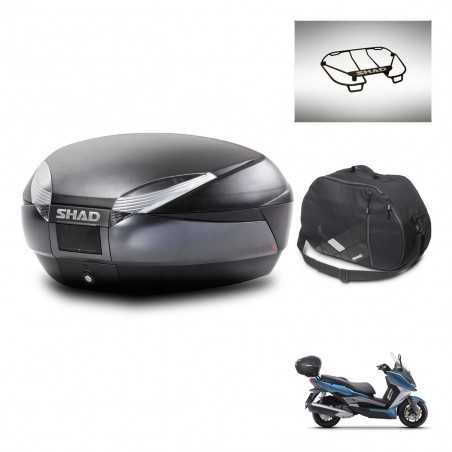 SHAD Baul trasero + accesorios herraje montaje SH48 DARK GREY PREMIUM KIT-245373
