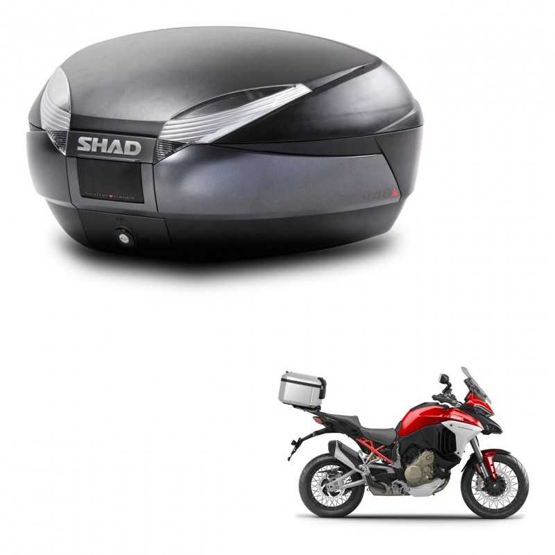 SHAD Baul trasero + herraje montaje SH48 DARK GREY PREMIUM KIT-245375