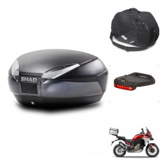 SHAD Baul trasero + accesorios herraje montaje SH48 DARK GREY PREMIUM KIT-245378