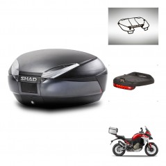 SHAD Baul trasero + accesorios herraje montaje SH48 DARK GREY PREMIUM KIT-245380