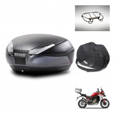 SHAD Baul trasero + accesorios herraje montaje SH48 DARK GREY PREMIUM KIT-245381