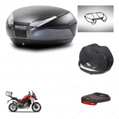SHAD Baul trasero + accesorios herraje montaje SH48 DARK GREY PREMIUM KIT-245382