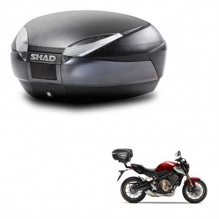 SHAD Baul trasero + herraje montaje SH48 DARK GREY PREMIUM KIT-245383