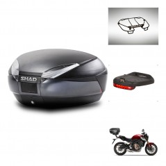 SHAD Baul trasero + accesorios herraje montaje SH48 DARK GREY PREMIUM KIT-245388