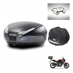 SHAD Baul trasero + accesorios herraje montaje SH48 DARK GREY PREMIUM KIT-245389