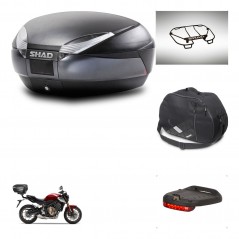 SHAD Baul trasero + accesorios herraje montaje SH48 DARK GREY PREMIUM KIT-245390