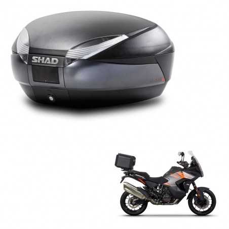 SHAD Baul trasero + herraje montaje SH48 DARK GREY PREMIUM KIT-245391