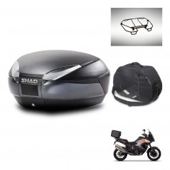 SHAD Baul trasero + accesorios herraje montaje SH48 DARK GREY PREMIUM KIT-245397