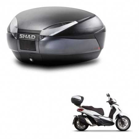 SHAD Baul trasero + herraje montaje SH48 DARK GREY PREMIUM KIT-245399