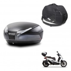 SHAD Rear trunk + internal bag + mounting hardware SH48 DARK GREY PREMIUM KIT-245401