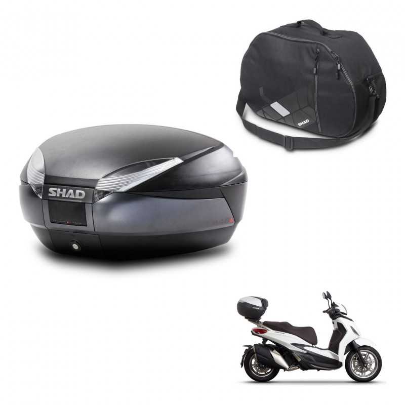 SHAD Rear trunk + internal bag + mounting hardware SH48 DARK GREY PREMIUM KIT-245401