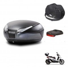 SHAD Baul trasero + accesorios herraje montaje SH48 DARK GREY PREMIUM KIT-245402