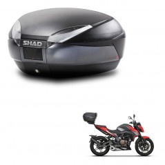 SHAD Baul trasero + herraje montaje SH48 DARK GREY PREMIUM KIT-245415