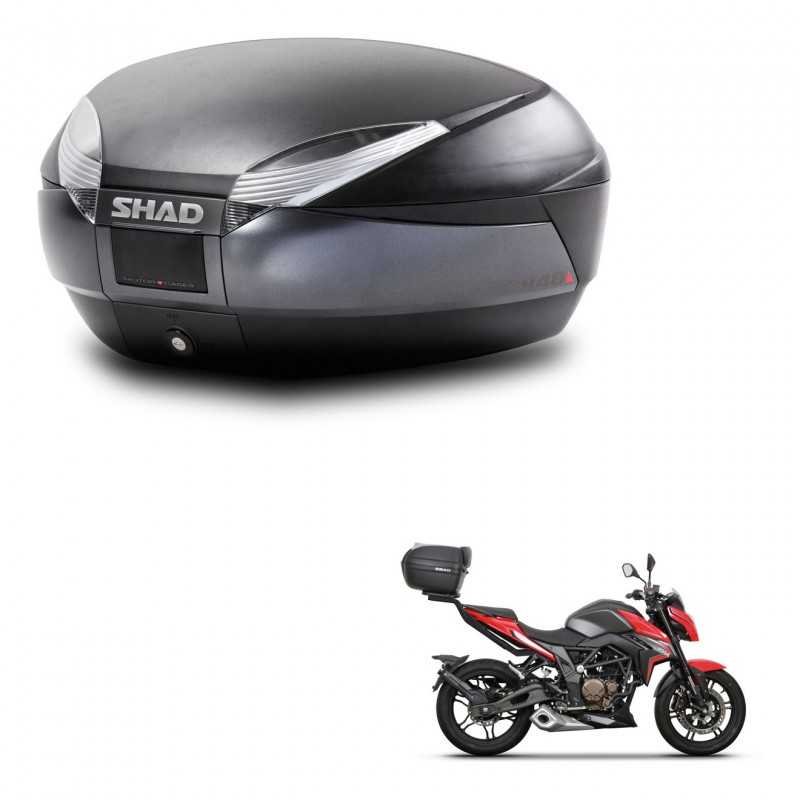 SHAD Baul trasero + herraje montaje SH48 DARK GREY PREMIUM KIT-245415