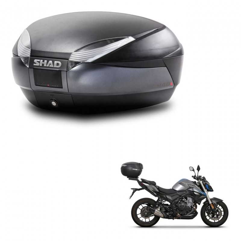 SHAD Baul trasero + herraje montaje SH48 DARK GREY PREMIUM KIT-245447