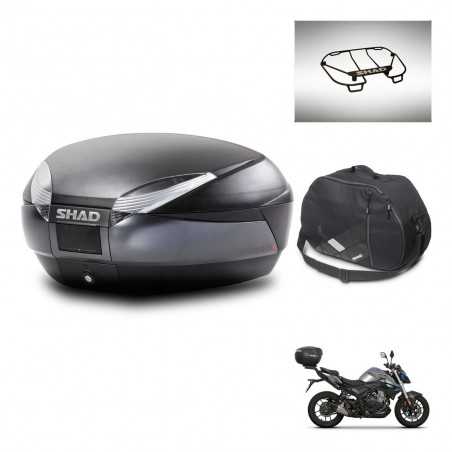 SHAD Baul trasero + accesorios herraje montaje SH48 DARK GREY PREMIUM KIT-245453