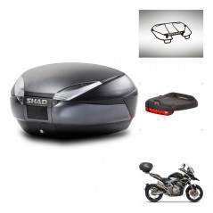 SHAD Rear trunk + accessories + mounting hardware SH48 DARK GREY PREMIUM KIT-245468