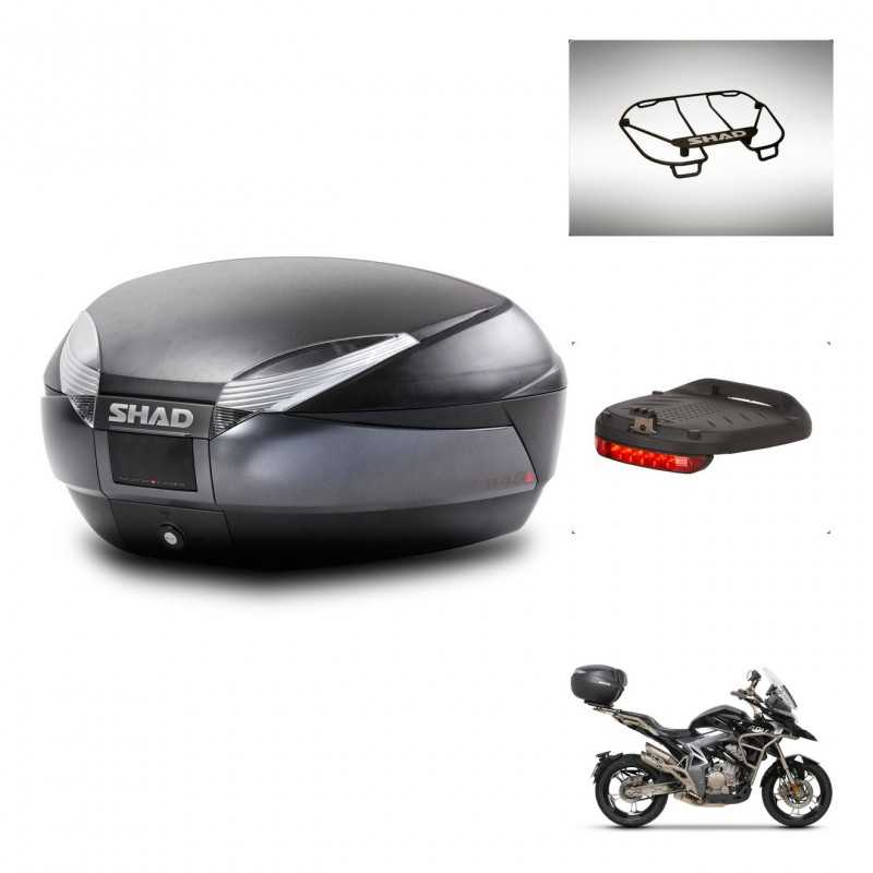 SHAD Rear trunk + accessories + mounting hardware SH48 DARK GREY PREMIUM KIT-245468