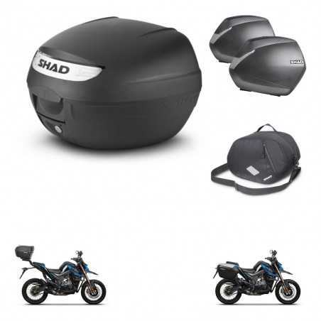 SHAD Maletas laterales + baul trasero bolsa interna herraje 3p montaje SH26 SH 26 2011 SH36 36 KIT-245799