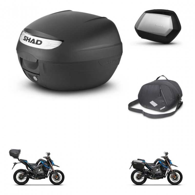 SHAD Side cases + rear trunk + inner bag + 3p hardware + mounting hardware SH26 SH 26 2011 SC SH35 PREMIUM KIT-245805