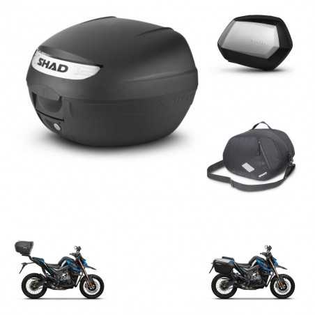 SHAD Maletas laterales + baul trasero bolsa interna herraje 3p montaje SH26 SH 26 2011 SC SH35 PREMIUM KIT-245805