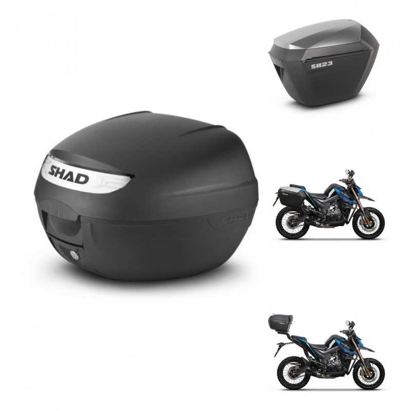 SHAD Side cases + rear trunk + 3p hardware + mounting hardware SH26 SH 26 2011 SH23 ALU KIT-245807