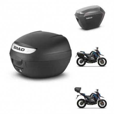 SHAD Maletas laterales + baul trasero herraje 3p montaje SH26 SH 26 2011 SH23 ALU KIT-245807