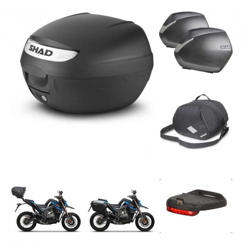 SHAD Maletas laterales + baul trasero accesorios herraje 3p montaje SH26 SH 26 2011 SH36 36 KIT-245808