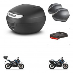 SHAD Maletas laterales + baul trasero luz de freno herraje 3p montaje SH26 SH 26 2011 SH36 36 KIT-245809
