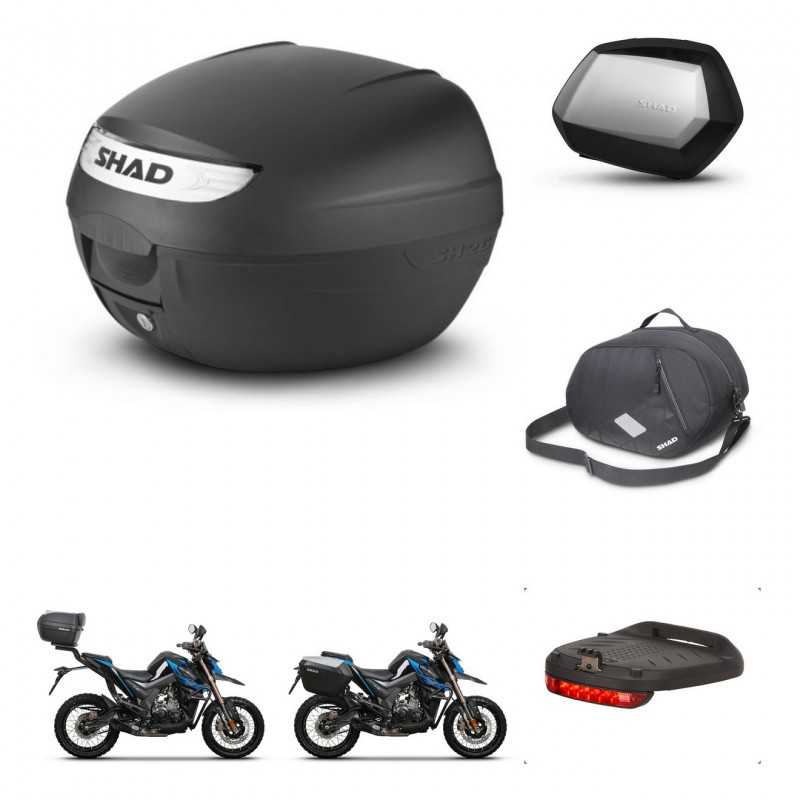 SHAD Maletas laterales + baul trasero accesorios herraje 3p montaje SH26 SH 26 2011 SC SH35 PREMIUM KIT-245814