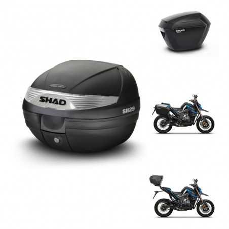 SHAD Maletas laterales + baul trasero herraje 3p montaje SH29 SH 29 SH23 KIT-245963