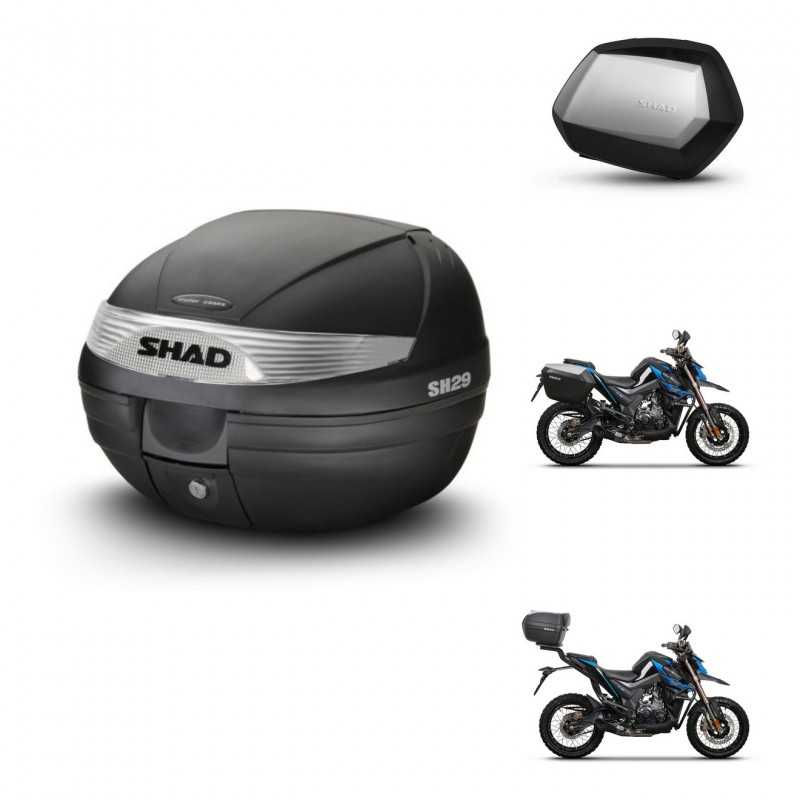 SHAD Maletas laterales + baul trasero herraje 3p montaje SH29 SH 29 SC SH35 PREMIUM KIT-245968