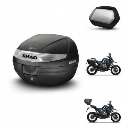 SHAD Side cases + rear trunk + 3p hardware + mounting hardware SH29 SH 29 SC SH35 PREMIUM KIT-245968