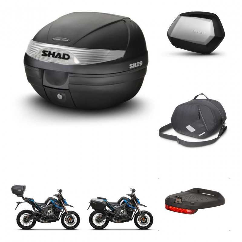 SHAD Side cases + rear trunk + accessories + 3p hardware + mounting hardware SH29 SH 29 SC SH35 PREMIUM KIT-245976