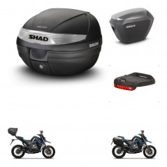 SHAD Side cases + rear trunk + brake light + 3p hardware + mounting hardware SH29 SH 29 SH23 ALU KIT-245978